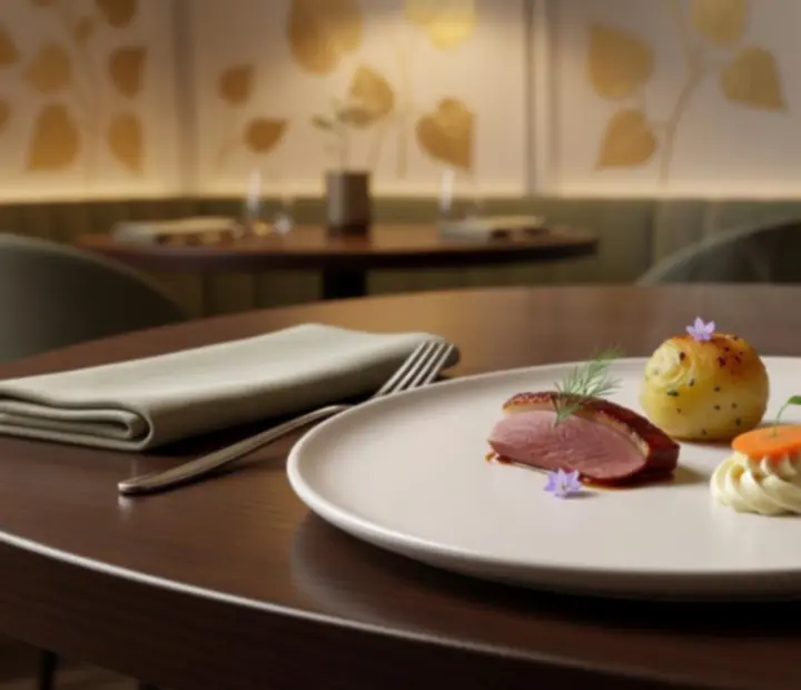 Degustační menu servírované v restauraci Tajný Salon
